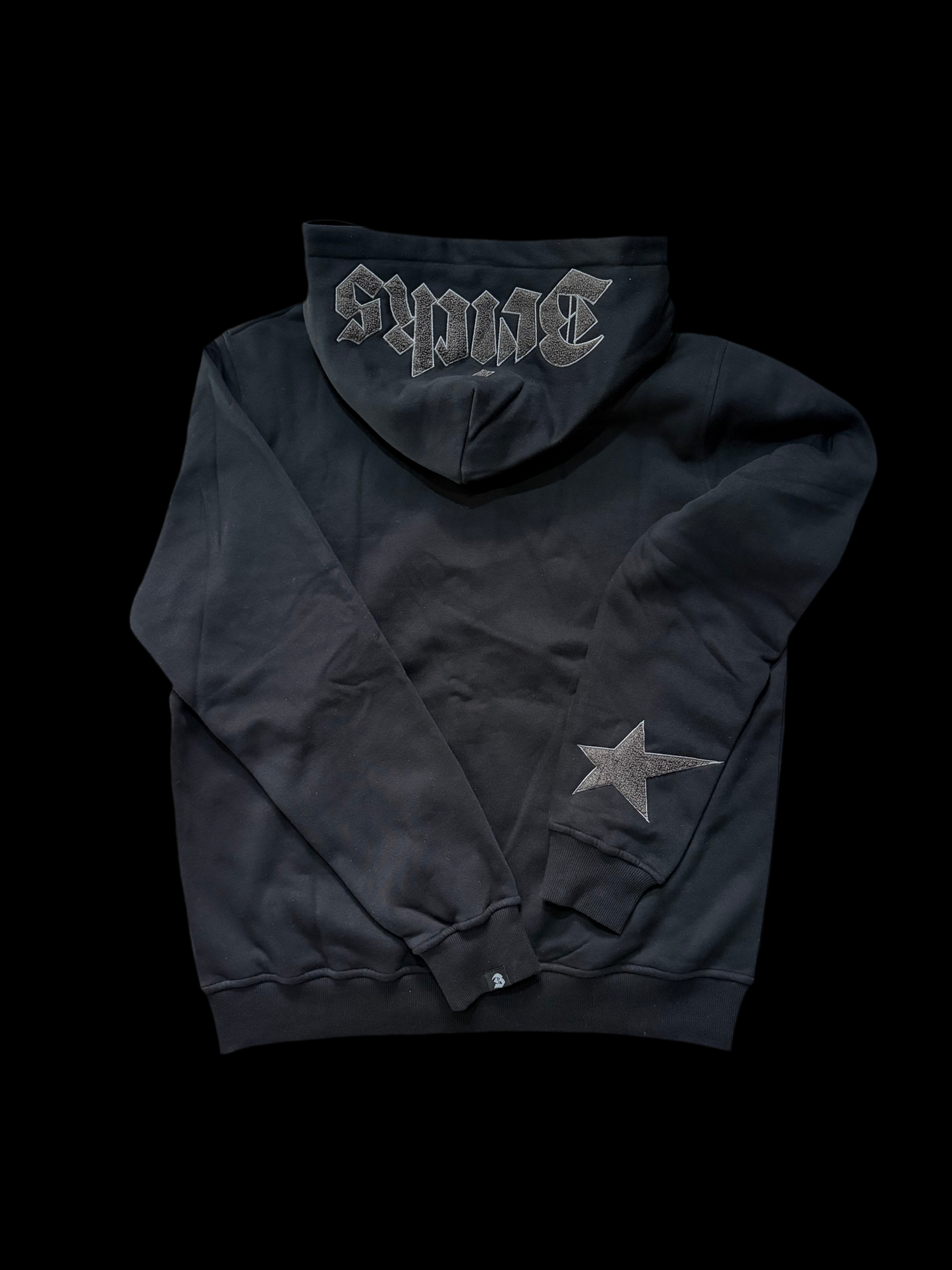 BRICKS BLACK ON BLACK ZIP UP