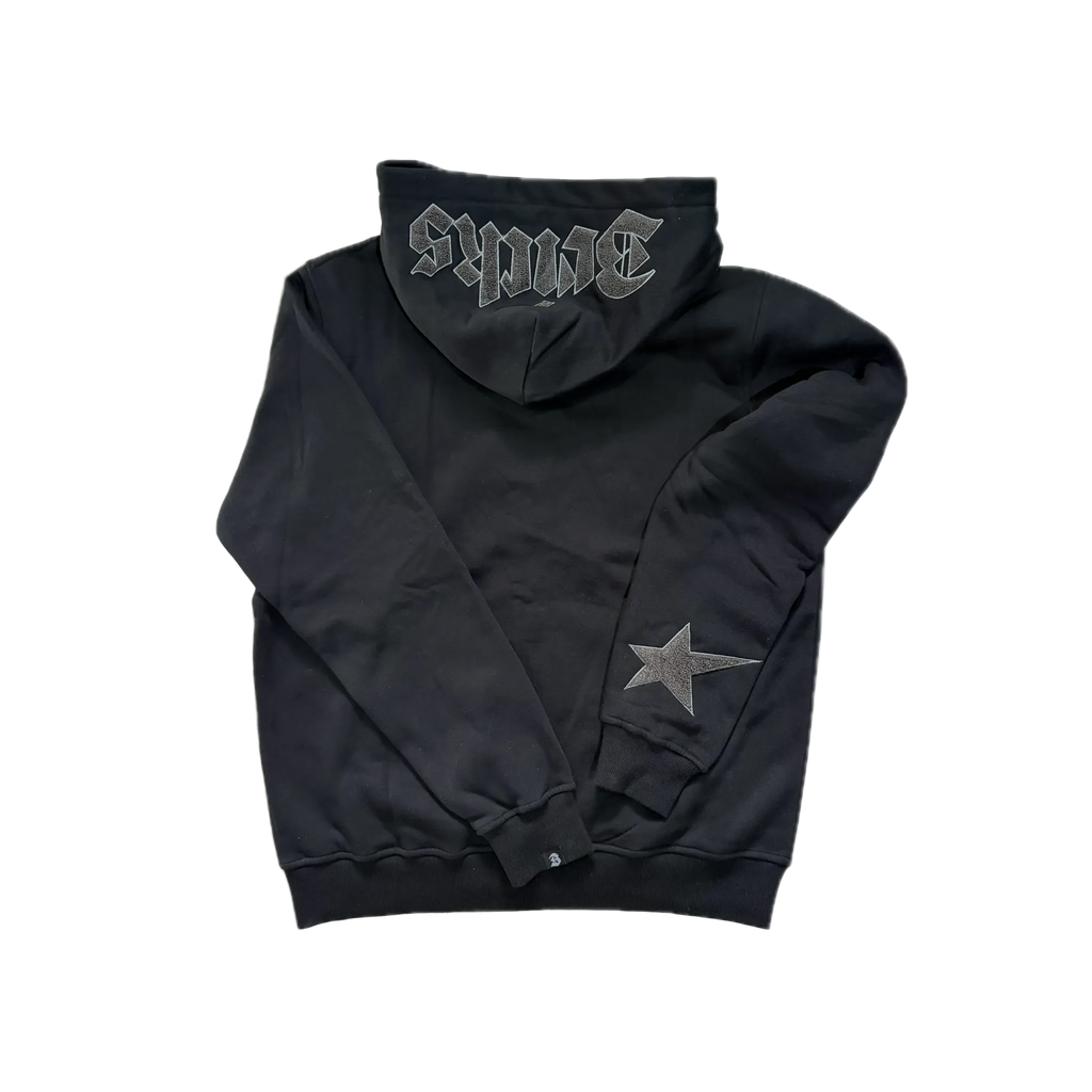 BRICKS BLACK ON BLACK ZIP UP