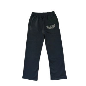 BRICKS BLACK ON BLACK SWEATPANTS